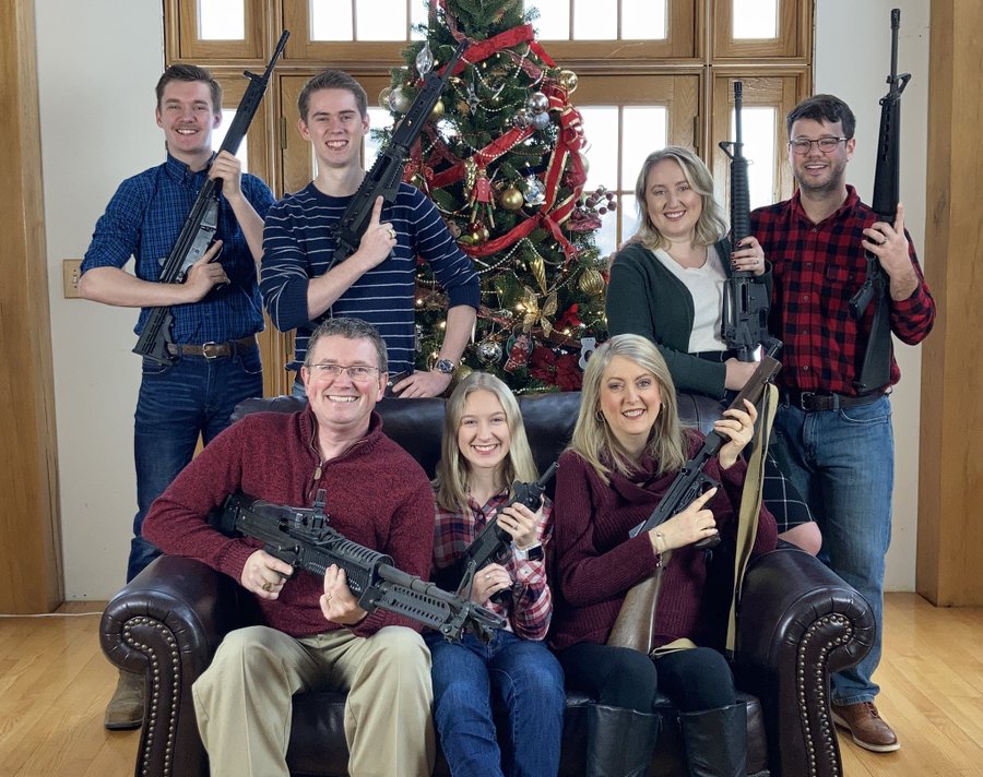 Thomas Massie Christmas Family Photo